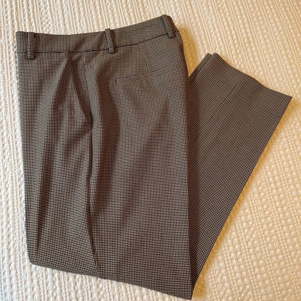 Aritzia Babaton Quentin Pant Brown/Tan Checked Size 4